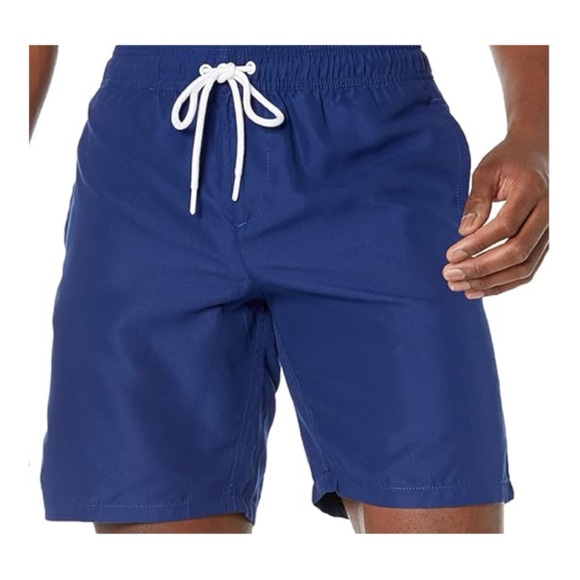 Amazon Essentials Men Quick Dry 9" Swim Trunks Blue Size XXL - Picture 1 of 4